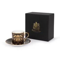 Outlet Acanthus Black Coffee Cup And Saucer Cups & Saucers