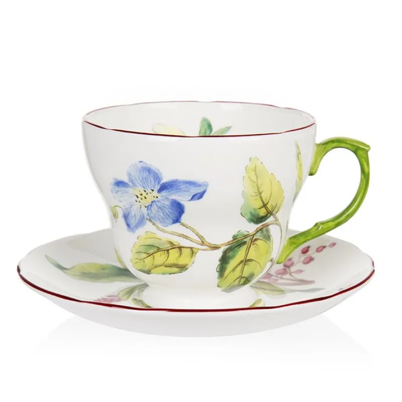 Chelsea Porcelain Teacup & Saucer Teaware