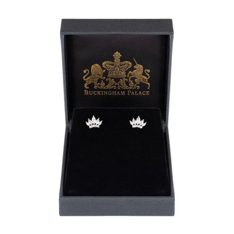 Crystal Crown Earrings Earrings