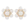 Clearance Holbein Pearl Flower Stud Earrings Earrings