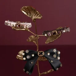 Outlet Jewel Encrusted Dark Mauve Hairclip Hair Accessories