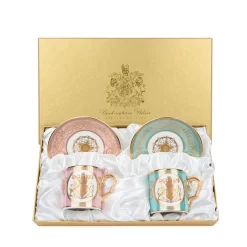 Best Special Edition Lustre Pink And Green Coffee Cup And Saucer Cups & Saucers