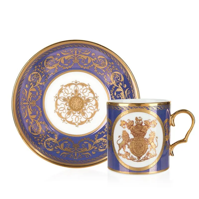 New Special Edition Lustre Purple And Blue Coffee Cup And Saucer Cups & Saucers