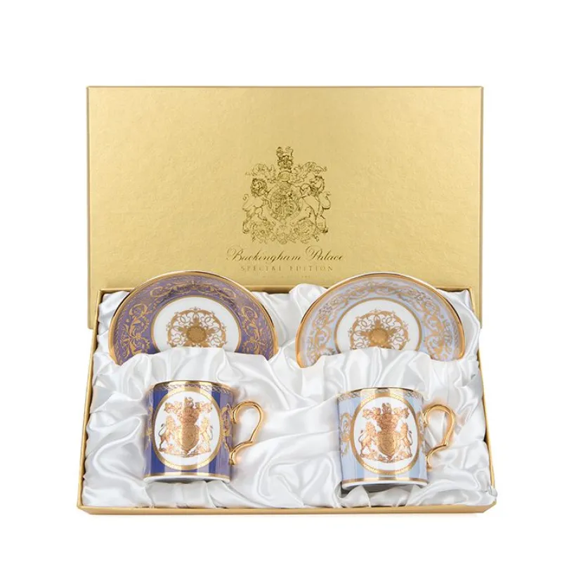 New Special Edition Lustre Purple And Blue Coffee Cup And Saucer Cups & Saucers
