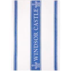 Discount Windsor Castle Blue Waffle Tea Towel Breakfast Table